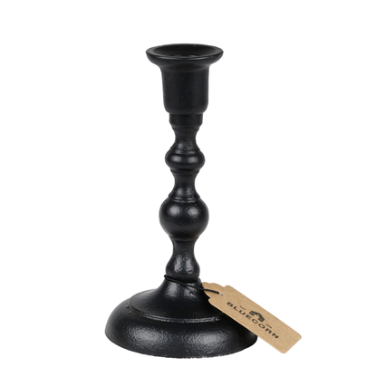 7 inch black cast iron taper holder