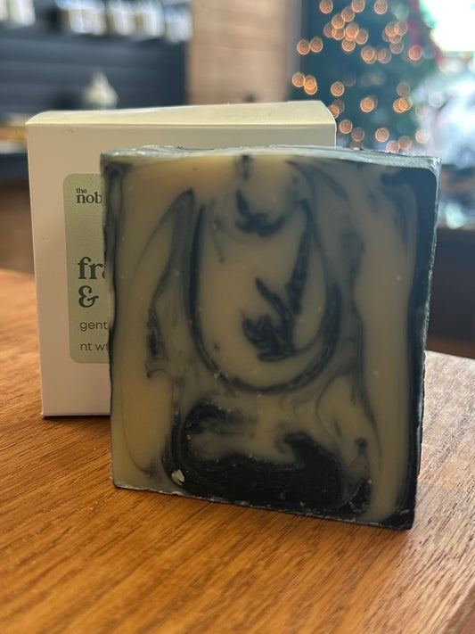 Frankincense & Sandalwood Shave Bar with Charcoal