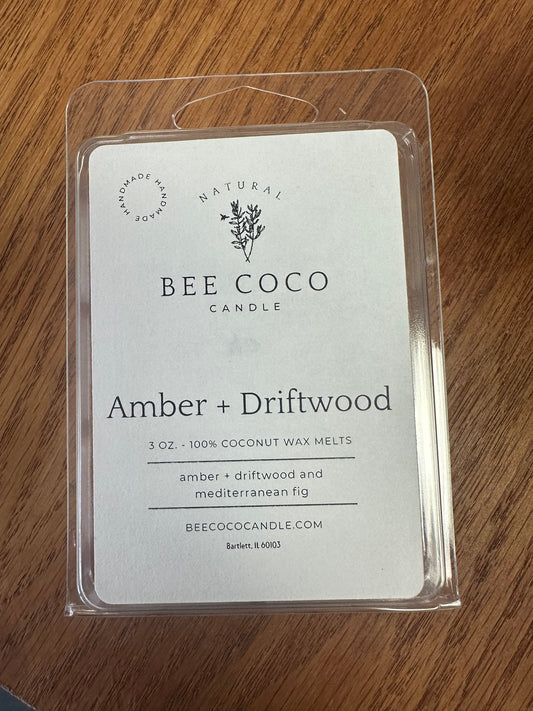 Amber and Driftwood Wax Melts