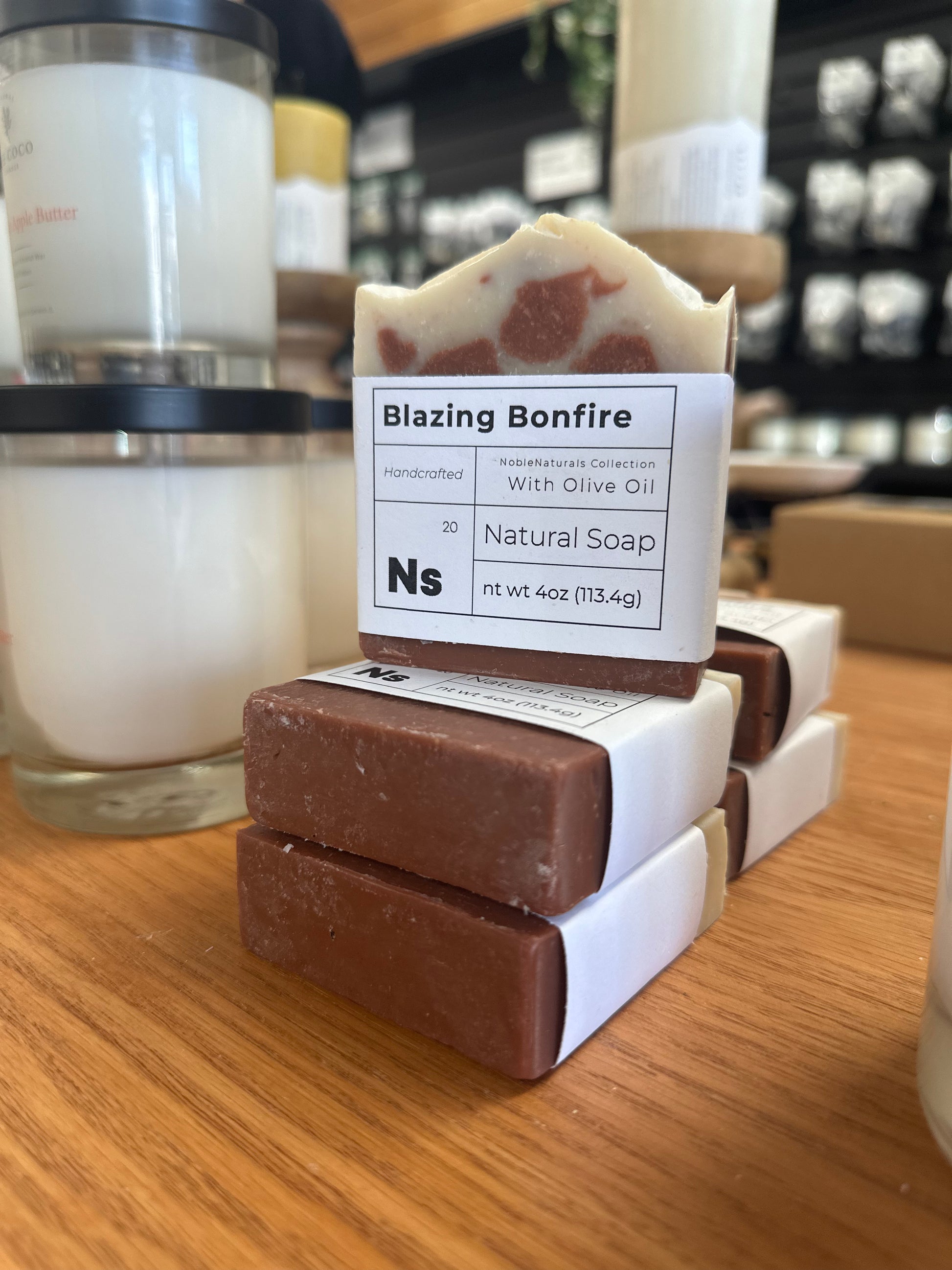 Blazing Bonfire Soap Bar Stacked