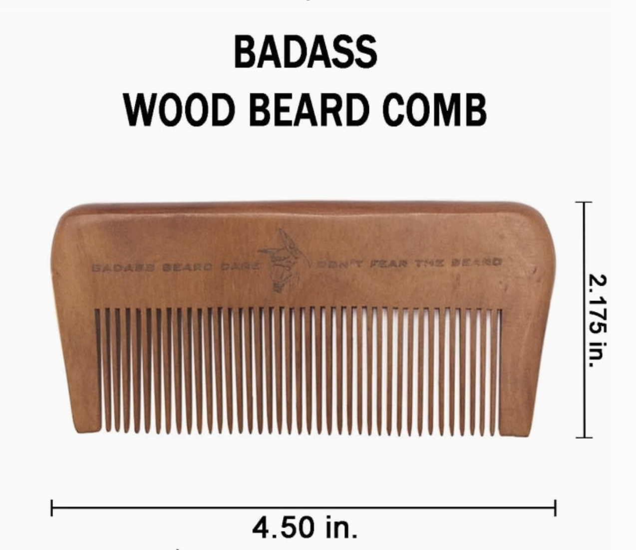 Walnut Beard Comb