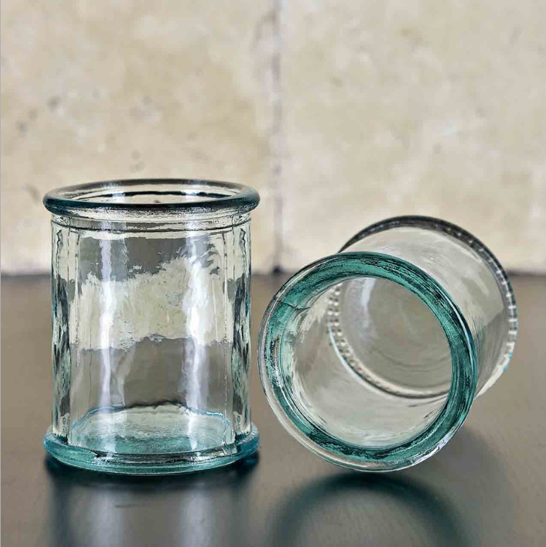 100% Recycled Glass Votive & Tealight Candle Holder