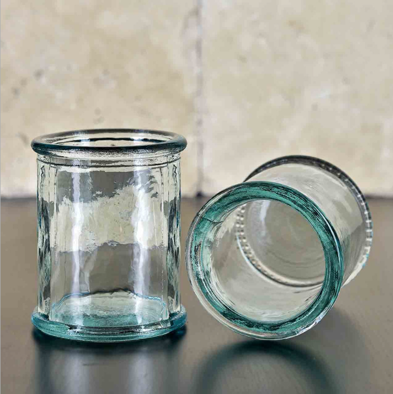 recycle glass votive holder