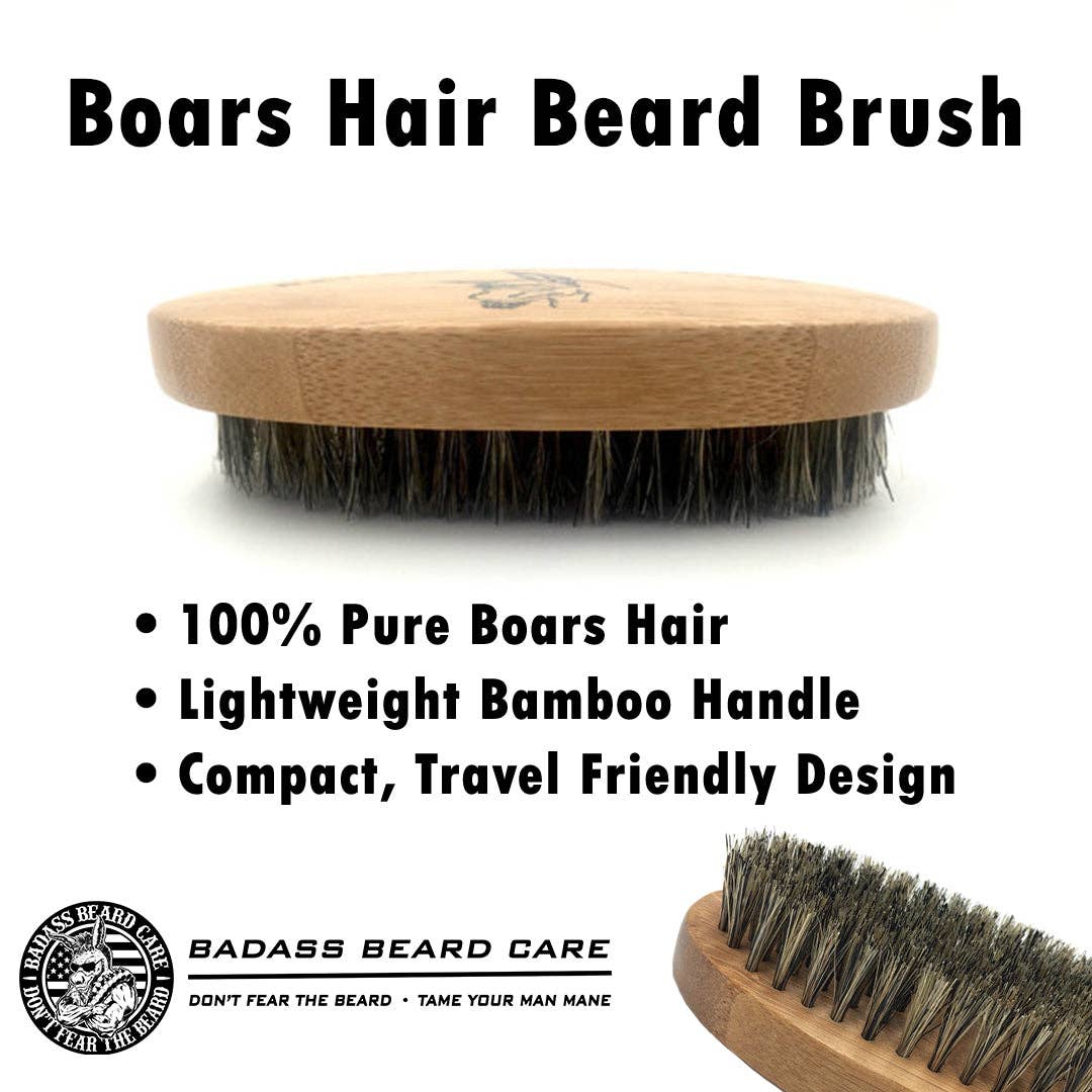 Boars Hair Beard Brush Info Card